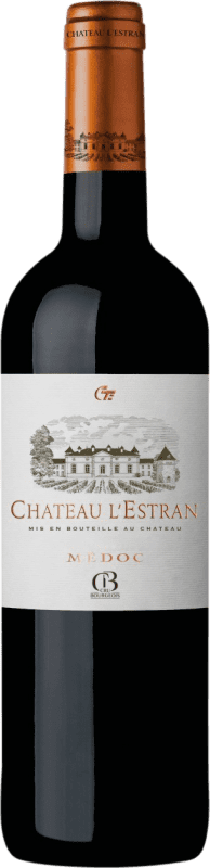 Envío gratis | Vino Tinto Château l'Estran Cru Bourgeois A.O.C. Médoc Burdeos Francia Merlot, Cabernet Sauvignon, Petit Verdot 75 cl