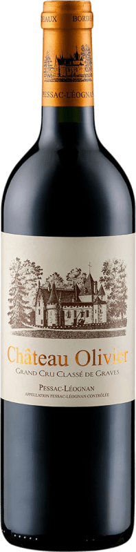 Free Shipping | Red Wine Château Olivier Grand Cru Classé A.O.C. Pessac-Léognan Bordeaux France Merlot, Cabernet Sauvignon, Petit Verdot 75 cl