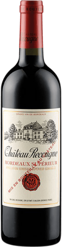 9,95 € Envío gratis | Vino tinto Château Recougne. Rouge A.O.C. Bordeaux Supérieur
