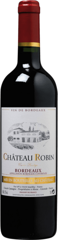 Envio grátis | Vinho Tinto Château Robin A.O.C. Bordeaux Bordeaux França Merlot, Cabernet Sauvignon 75 cl