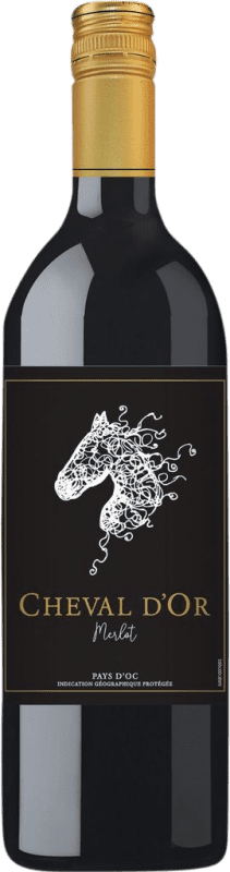 Free Shipping | Red wine Cheval d'Or France Merlot 1 L