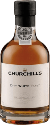 Free Shipping | Fortified wine Churchill's White Dry Dry I.G. Douro Douro Portugal Malvasía, Códega Small Bottle 20 cl