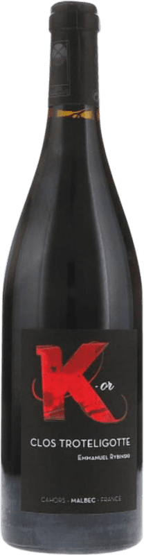 Envoi gratuit | Vin rouge Clos Troteligotte K-or A.O.C. Cahors Occitania France Malbec 75 cl