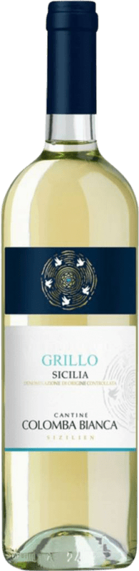 Envoi gratuit | Vin blanc Colomba Bianca D.O.C. Sicilia Sicile Italie Grillo 75 cl