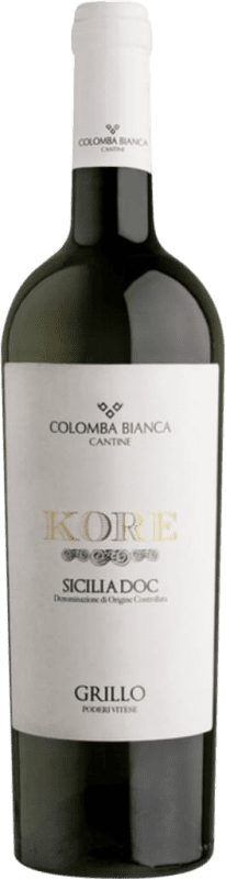 Бесплатная доставка | Белое вино Colomba Bianca Kore D.O.C. Sicilia Сицилия Италия Grillo 75 cl