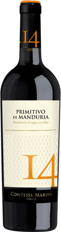 17,95 € 免费送货 | 红酒 Contessa Marina 14 D.O.C. Primitivo di Manduria