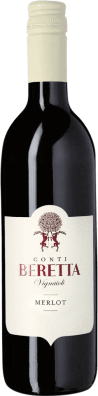 Envío gratis | Vino tinto Conti Beretta Tre Venezie I.G.T. Trevenezie Veneto Italia Merlot 75 cl