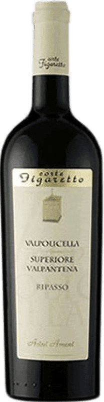 Kostenloser Versand | Rotwein Corte Figaretto Acini Ameni D.O.C. Valpolicella Ripasso Venecia Italien Nebbiolo, Corvina, Molinara 75 cl