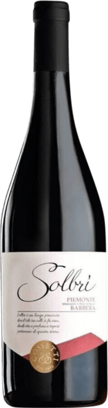 Envio grátis | Vinho Tinto Cossetti. Solbri D.O.C. Piedmont Piemonte Itália 75 cl