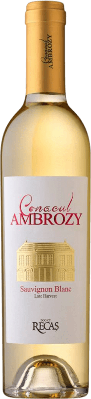 12,95 € Envío gratis | Vino Blanco Cramele Recas Conacul Ambrozy Late Harvest — VT Vendimia Tardía Media Botella 37 cl