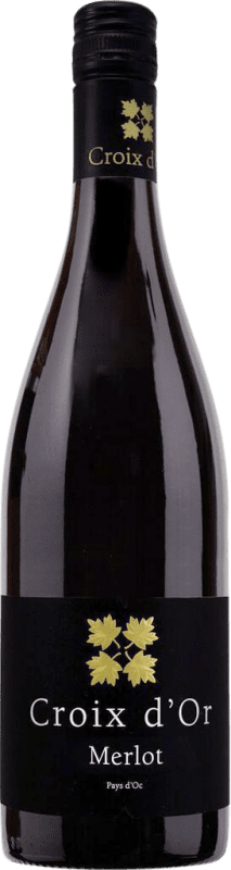 Envío gratis | Vino Tinto Croix d'Or I.G.P. Vin de Pays d'Oc Burdeos Francia Merlot 75 cl