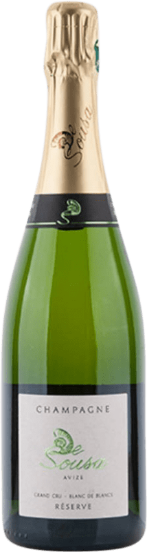 Бесплатная доставка | Белое игристое De Sousa Grand Cru Blanc de Blancs Экстра-Брут Резерв A.O.C. Champagne шампанское Франция Chardonnay 75 cl