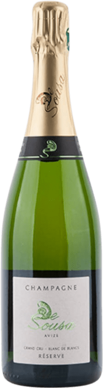 81,95 € Envoi gratuit | Vin Mousseux Blanc De Sousa Grand Cru Blanc de Blancs Extra- Brut Réserve A.O.C. Champagne