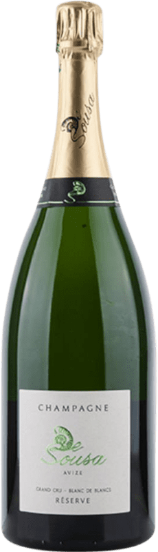 158,95 € | 白起泡酒 De Sousa Blanc de Blancs Grand Cru 额外的香味 预订 A.O.C. Champagne 香槟酒 法国 Chardonnay 瓶子 Magnum 1,5 L