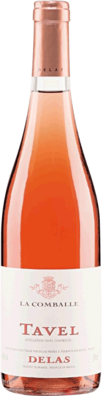 Бесплатная доставка | Розовое вино Delas Frères La Comballe Rosé A.O.C. Tavel Рона Франция Grenache, Nebbiolo, Cinsault, Picapoll 75 cl