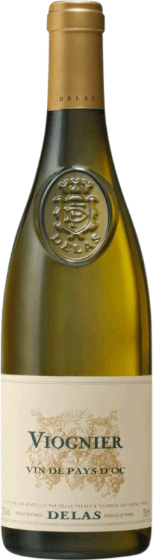 Free Shipping | White wine Delas Frères I.G.P. Vin de Pays d'Oc Bordeaux France Viognier 75 cl
