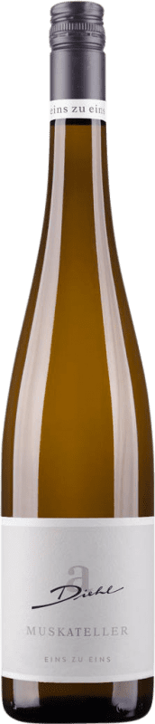Envio grátis | Vinho Branco Diehl Eins zu Eins Q.b.A. Pfälz Pfälz Alemanha Moscato 75 cl