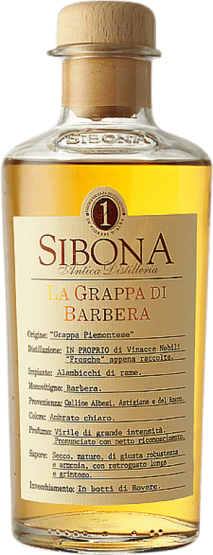 Spedizione Gratuita | Grappa Sibona Italia Barbera Bottiglia Medium 50 cl