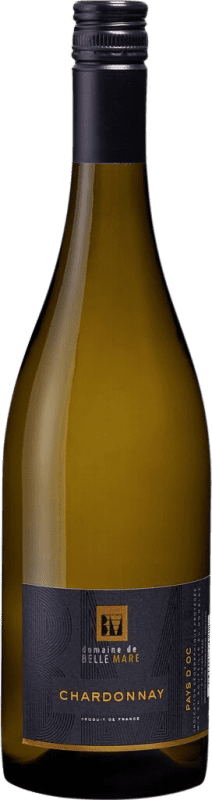 Envio grátis | Vinho branco Domaine de Belle-Mare I.G.P. Vin de Pays d'Oc Bordeaux França Chardonnay 75 cl