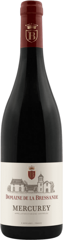 Free Shipping | Red wine Domaine de la Bressande A.O.C. Mercurey Burgundy France Pinot Black 75 cl