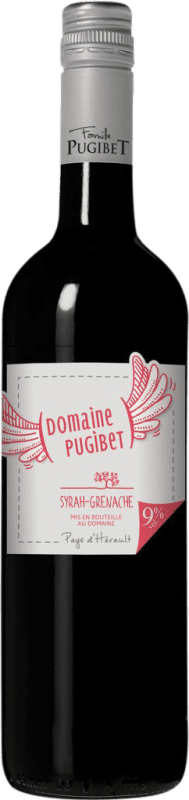 11,95 € Envío gratis | Vino tinto Domaine Pugibet Syrah Grenache Rouge I.G.P. Vin de Pays de l'Hérault