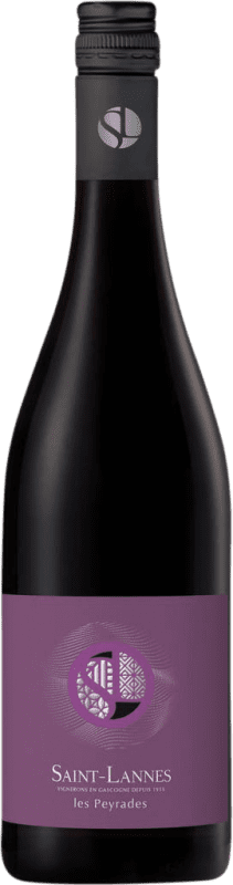 Free Shipping | Red wine Saint Lannes Les Peyrades Rouge I.G.P. Vin de Pays Côtes de Gascogne France Merlot, Cabernet Sauvignon, Tannat 75 cl