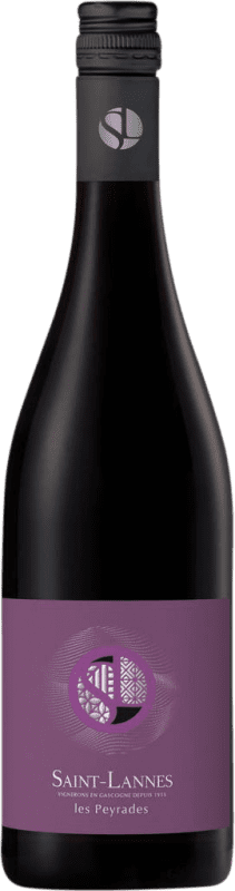11,95 € Envio grátis | Vinho tinto Saint Lannes Les Peyrades Rouge I.G.P. Vin de Pays Côtes de Gascogne