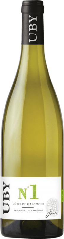 9,95 € | Белое вино Domaine Uby Nº 1 Sauvignon Gros Manseng I.G.P. Vin de Pays Côtes de Gascogne Франция Sauvignon White, Gros Manseng 75 cl