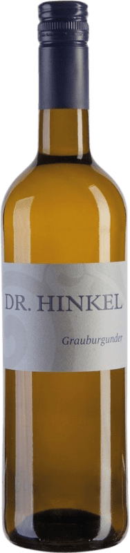 Бесплатная доставка | Белое вино Dr. Hinkel Полусухое Полусладкое Q.b.A. Rheinhessen Rheinhessen Германия Pinot Grey 75 cl