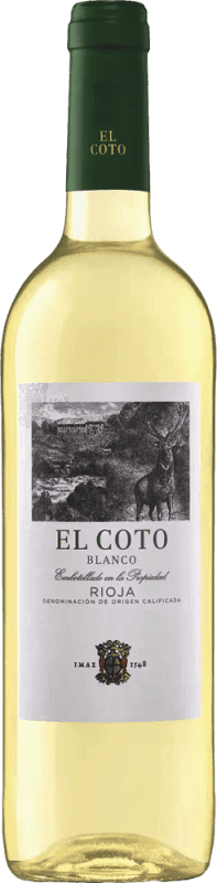 Envio grátis | Vinho Branco Coto de Rioja D.O.Ca. Rioja La Rioja Espanha Viura Meia Garrafa 37 cl