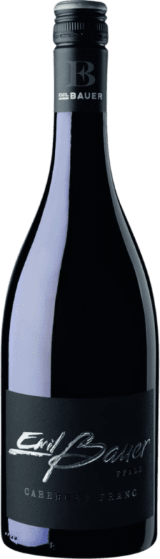 Free Shipping | Red wine Emil Bauer Black Label Q.b.A. Pfälz Pfälz Germany Cabernet Franc 75 cl