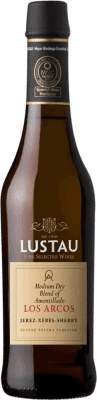 免费送货 | 加强葡萄酒 Lustau Los Arcos Familiar Medium Dry — 半干型 Solera — 雪利酒系统, Amontillado — 阿蒙提亚多酒 D.O. Jerez-Xérès-Sherry 安达卢西亚 西班牙 Palomino Fino 半瓶装 37 cl