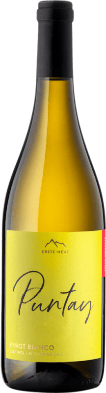 Бесплатная доставка | Белое вино Erste Neue Puntay D.O.C. Alto Adige Трентино Италия Pinot White 75 cl