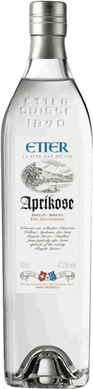 Envio grátis | Aguardente Orujo Etter Söehne Aprikose Royal Luizet Schweizer Suíça Garrafa Terço 35 cl