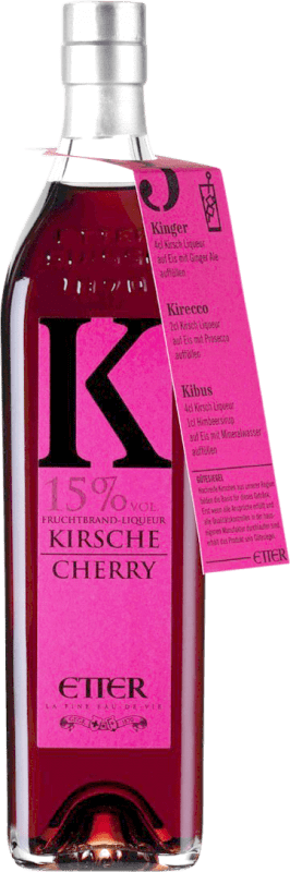 Spedizione Gratuita | Liquori Etter Söehne Svizzera Bottiglietta Terzo 35 cl Kirsche — Ciliegia