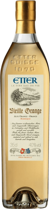 33,95 € Envio grátis | Aguardente Orujo Etter Söehne Barrica, Viejo — Velho Garrafinha Terço 35 cl Orange — Laranja