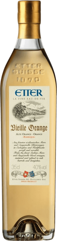 Kostenloser Versand | Marc Edelbrände Etter Söehne Vieille Orange Barrique Schweiz Drittel-Liter-Flasche 35 cl