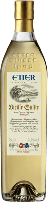 Marc Edelbrände Etter Söehne Vieille Quitte aus Schweizer Hausgärten Drittel-Liter-Flasche 35 cl