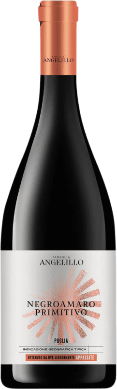 Kostenloser Versand | Rotwein Famiglia Angelillo Negroamaro Primitivo Appassite I.G.T. Puglia Apulien Italien Nebbiolo, Negroamaro 75 cl