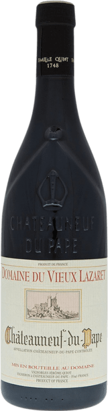 Free Shipping | Red Wine Famille Quiot Domaine du Vieux Lazaret A.O.C. Châteauneuf-du-Pape Rhône France Syrah — Shiraz, Garnacha — Grenache, Mourvèdre, Cinsault 75 cl