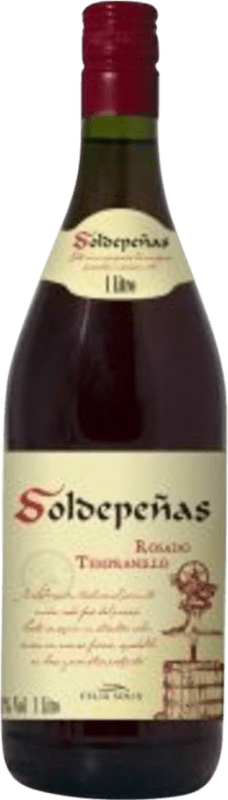 Free Shipping | Red wine Félix Solís Soldepeñas Tinto D.O. Valdepeñas Castilla la Mancha Spain Tempranillo, Grenache 1 L