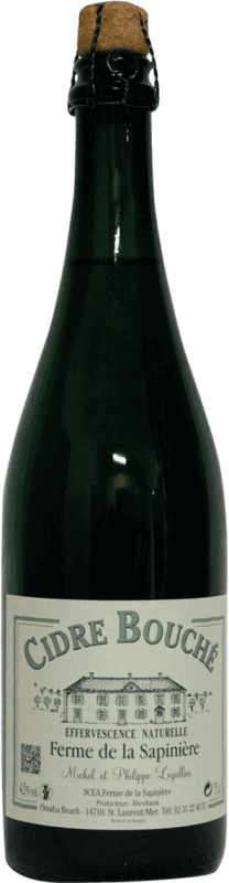 Free Shipping | Cider Ferme de la Sapinière Semi-Dry Semi-Sweet Normandía France 75 cl