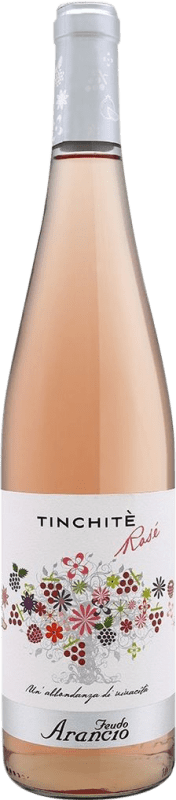 Free Shipping | Rosé wine Feudo Arancio Tinchitè Rosato I.G.T. Terre Siciliane Sicily Italy Nero d'Avola 75 cl