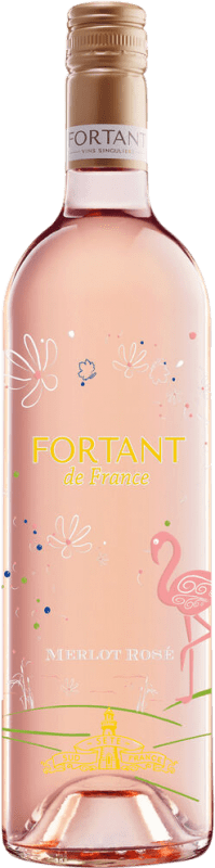 免费送货 | 玫瑰酒 Fortant de France Serigrafiert Rosé I.G.P. Vin de Pays d'Oc 朗格多克 - 鲁西荣 法国 Merlot 75 cl