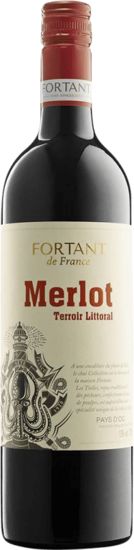 送料無料 | 赤ワイン Fortant de France Terroir Littoral I.G.P. Vin de Pays d'Oc ラングドックルシヨン フランス Merlot 75 cl