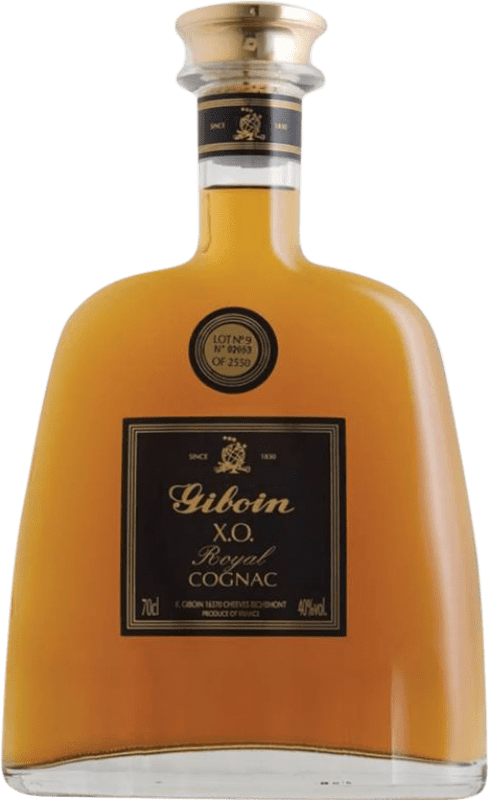 116,95 € Envío gratis | Coñac Francois Giboin L'Hermitage Borderies Royal — Real XO Extra Old — Extra Viejo A.O.C. Cognac
