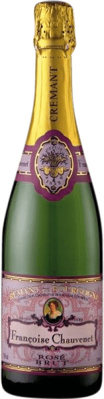 Envio grátis | Espumante rosé Francoise Chauvenet Rosé Brut A.O.C. Crémant de Bourgogne Borgonha França Pinot Preto 75 cl