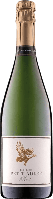 Envoi gratuit | Blanc mousseux Franz Keller Petit Adler Deutscher Sekt Brut I.G. Baden Baden Allemagne 75 cl