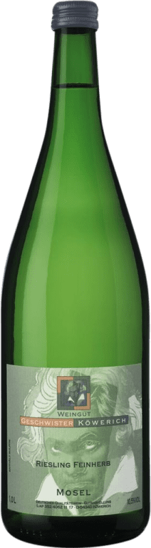 10,95 € | Белое вино Geschwister Köwerich Полусухое Полусладкое Q.b.A. Mosel Mosel Германия Riesling 1 L