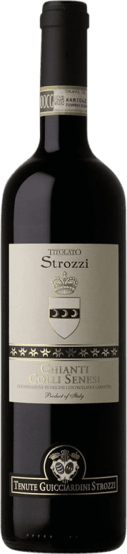 Бесплатная доставка | Красное вино Guicciardini Strozzi Titolato Colli Senesi D.O.C.G. Chianti Италия Sangiovese 75 cl